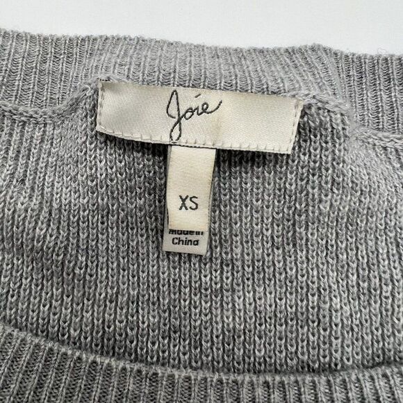 Joie womens sz xs Sweater Camilla Pullover Two Tone Blue Gray wool cashmere - Picture 2 of 4